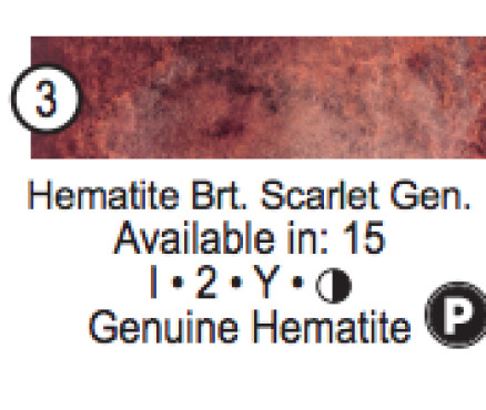 Hematite Brt. Scarlet Gen. - Daniel Smith